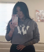 Warpath Woman's Halo "W' (Grey) Hoodie Sweatshirt | Warpath Clothing
